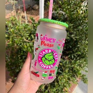 The Grinch Glass Can